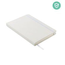 Libreta A5 Antibacteriana PU Blanco