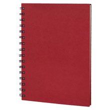 Libreta A5 Cartón 80H Crema Lisas Rojo