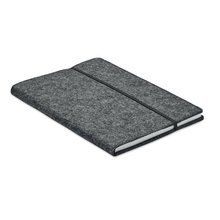 Libreta A5 Fieltro RPET 160 Páginas Gris Piedra