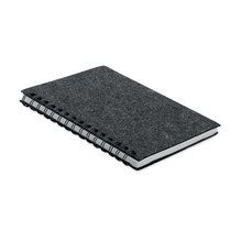 Libreta A5 Fieltro RPET Gris Piedra