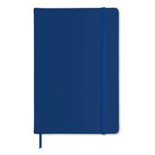 Libreta A5 a rayas de tapa rígida Azul