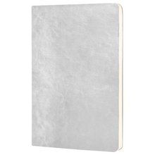 Libreta A5 Tapa Blanda PU 96H Crema Rayadas Blanco