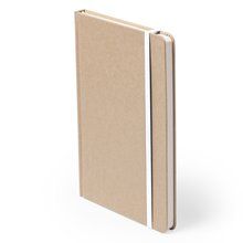 Libreta ecológica personalizable con portada rígida de cartón natural 14,7x21 cm Bla