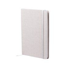 Libreta de materiales naturales con tapa de algodón suave 14 x 21 cm Blanco