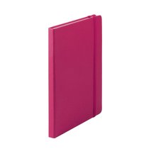 Libreta tipo moleskine con elástico Fucsia