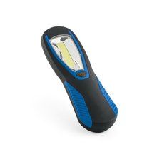 Linterna con LED COB con gancho e imán Azul