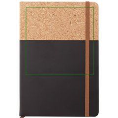 Libreta A5 PU y Corcho 96H Lisas | Frontal superior