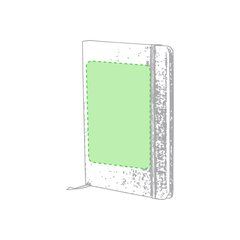 Libreta de materiales naturales con tapa de algodón suave 14 x 21 cm | Portada Centrado
