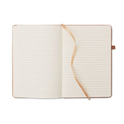 Libreta A5 con Cuero Reciclado y Portabolígrafos