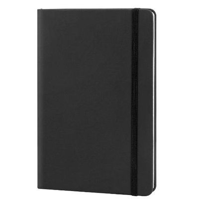 Libreta A5 Tapa PU 96H Lisas Negro