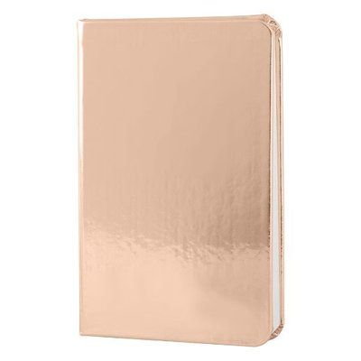 Libreta A6 PU Metalizado 80H Lisas ROSDOMET