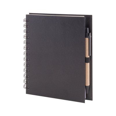 Libreta con espiral Negro