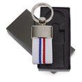 Llavero Metal con CInta Bandera BL FR