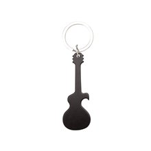 Llavero abridor guitarra de aluminio Negro