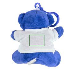 Llavero Oso Peluche con Camiseta | Trasera | 20 x 15