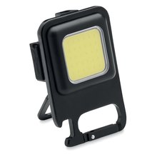 Luz COB Portátil Recargable Abrebotellas Negro