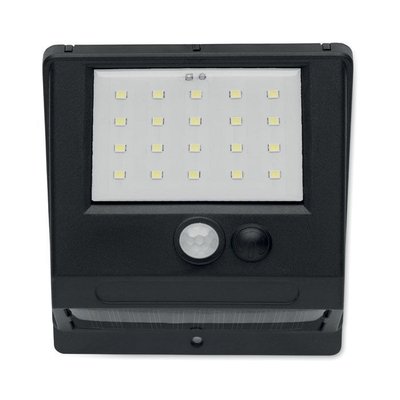 Luz Solar LED con Sensor de Movimiento Negro