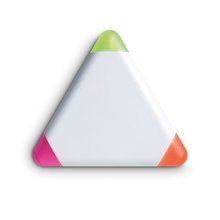 Marcador 3 Colores Triangular Blanco