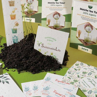 Marcapáginas biodegradable con papel de semillas