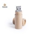 Memoria USB cilíndrica 16GB de cartón