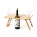 Mesa Plegable con Troquel para Vino y Copas