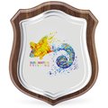 Metopa Escudo Madera/Cristal Personalizable