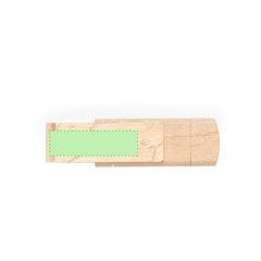 Memoria USB 16GB con clip giratorio de madera | Area 1