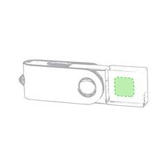 Memoria USB 16GB Giratoria | Cuerpo transparente