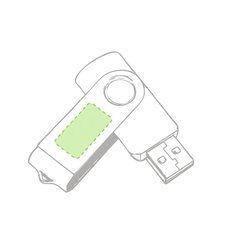 Memoria USB caña de trigo 16GB | En la parte metálica cara B