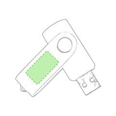 Memoria USB Clip de colores 16GB | En el cuerpo giratorio cara A