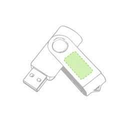 Memoria USB Giratoria 16GB | En la parte metálica cara A