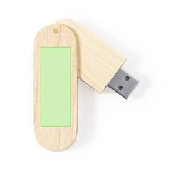 Memoria USB giratoria de madera | Centrado cara A