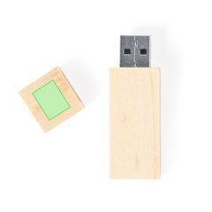 Memoria USB de madera 16GB | En el capuchón cara A