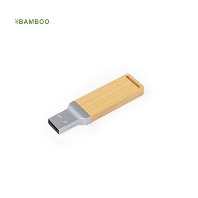 Memoria USB 16GB Bambú y Aluminio