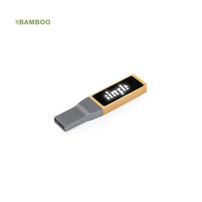 Memoria USB 16GB bambú zona iluminada