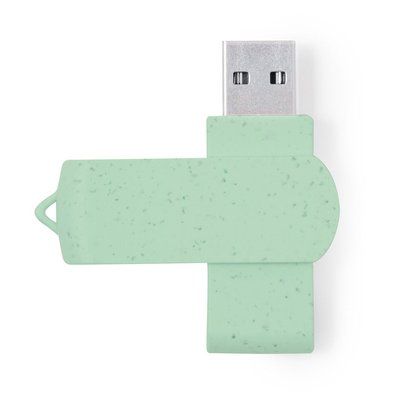 Memoria USB 16GB en caña de trigo con clip giratorio