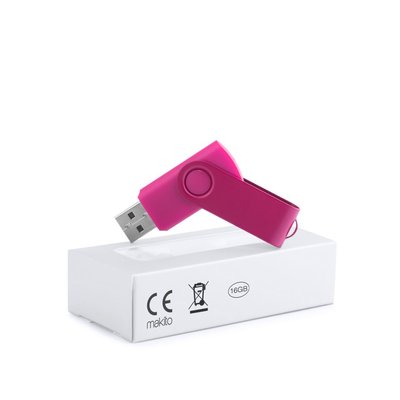 Memoria USB Clip de colores 16GB Fucsi