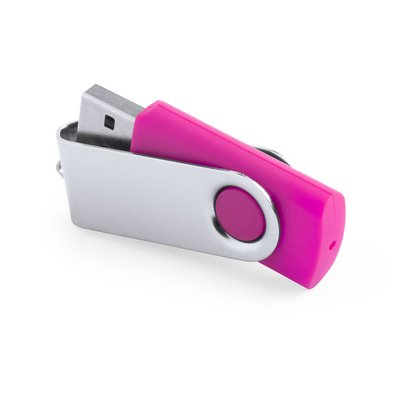 Memoria USB Giratoria 16GB Fucsi