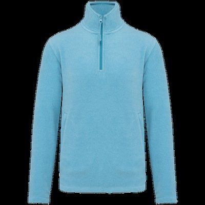 Micropolar 1/4 Cremallera con Bolsillos Cloudy blue heather 5XL