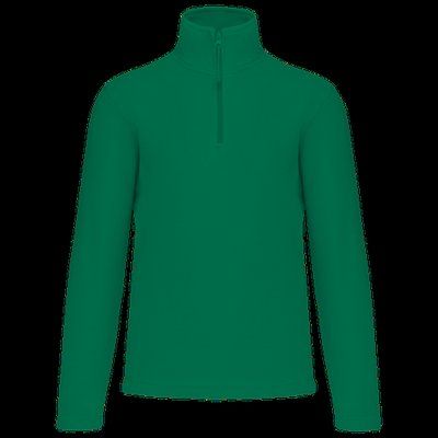 Micropolar 1/4 Cremallera con Bolsillos Kelly Green 3XL