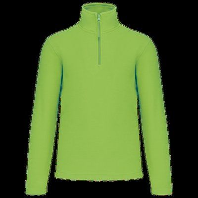 Micropolar 1/4 Cremallera con Bolsillos Lime 3XL