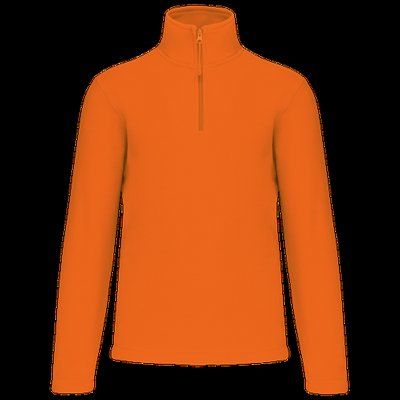 Micropolar 1/4 Cremallera con Bolsillos Orange S