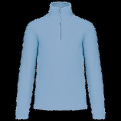 Micropolar 1/4 Cremallera con Bolsillos Sky Blue S