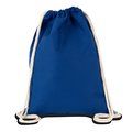 Mochila de algodón con cordones blancos Royal Blue