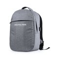 Mochila antirobo con protección de seguridad RFID y salida USB Gris