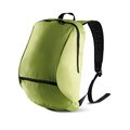 Mochila con bolsillo interior y frontal Verde