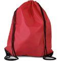 Mochila con cordones y esquinas reforzadas Cherry Red