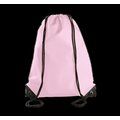 Mochila con cordones y esquinas reforzadas Pink