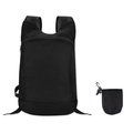 Mochila deportiva plegable con funda Negro