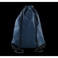 Mochila  de poliéster con cordones Azul